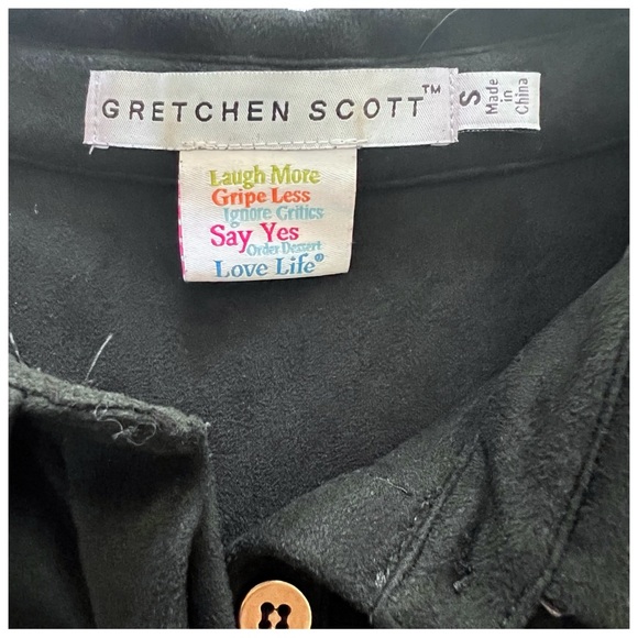 Gretchen Scott Women’s Black Faux Suede Dress Size Small - Picture 7 of 15